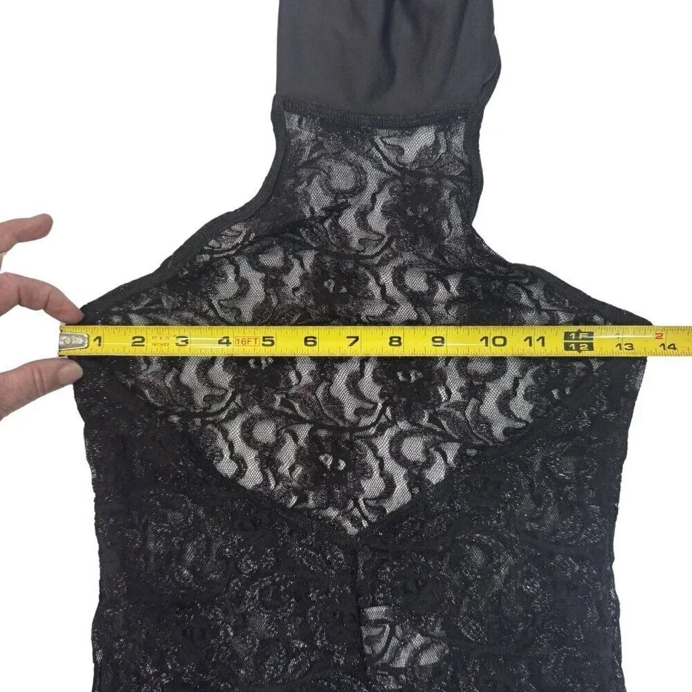 JUST FOR‎ KIX Girls Dance Costume Tunic Top Black Lace Sizes 12 & 14 Backless